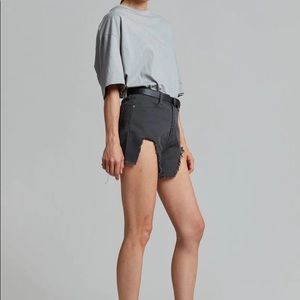 Frankie Shop // Freak Cut off Shorts // in color Ecru